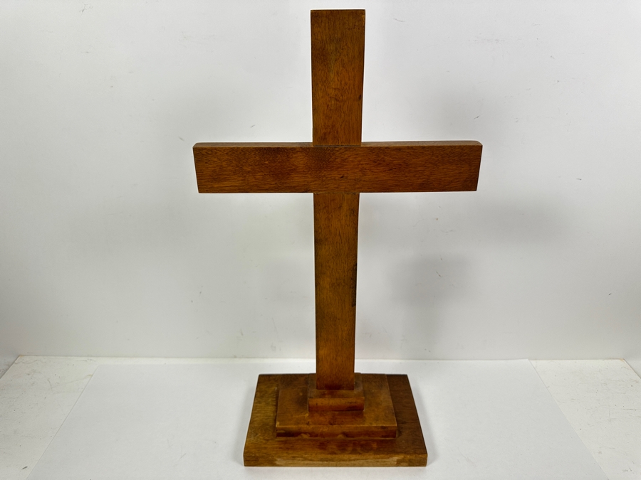 Large Wooden Cross Sculpture 12W X 21H [Photo 2]