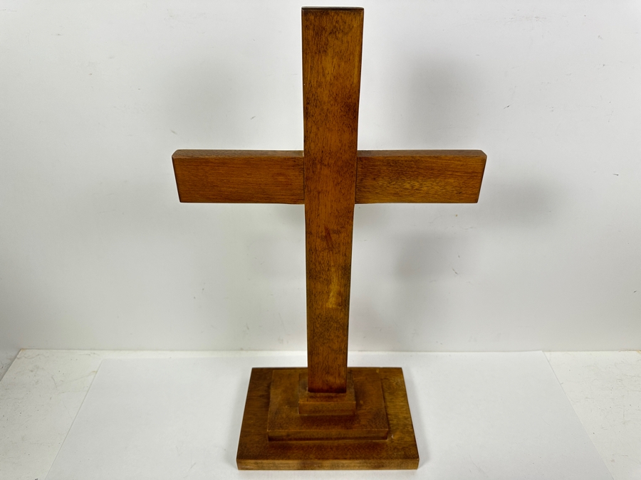 Large Wooden Cross Sculpture 12W X 21H [Photo 3]