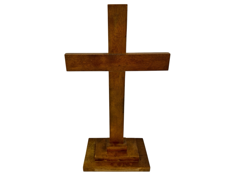 Large Wooden Cross Sculpture 12W X 21H [Photo 1]