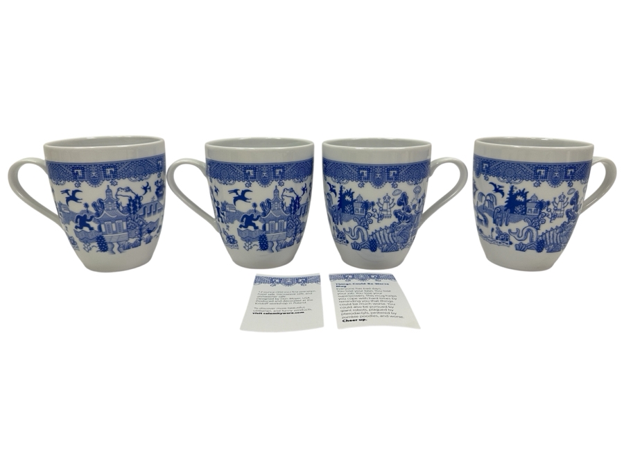 (4) New Calamityware Coffee Cups Designed By Don Moyer Made In Poland 4H [Photo 1]