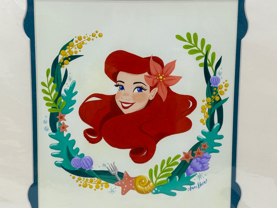 The Art Of Disney Theme Parks Ann Shen Print Titled “The Girl With Fins” The Little Mermaid 9 X 10 [Photo 2]