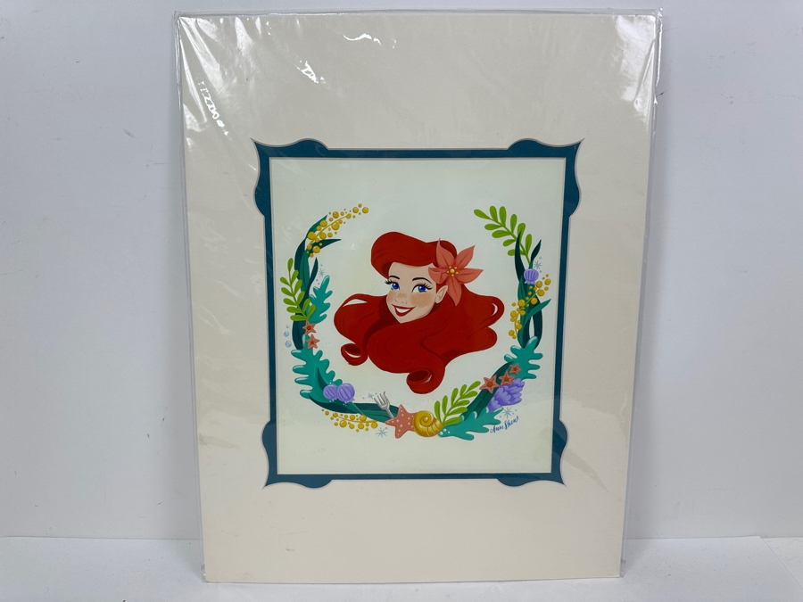 The Art Of Disney Theme Parks Ann Shen Print Titled “The Girl With Fins” The Little Mermaid 9 X 10 [Photo 3]