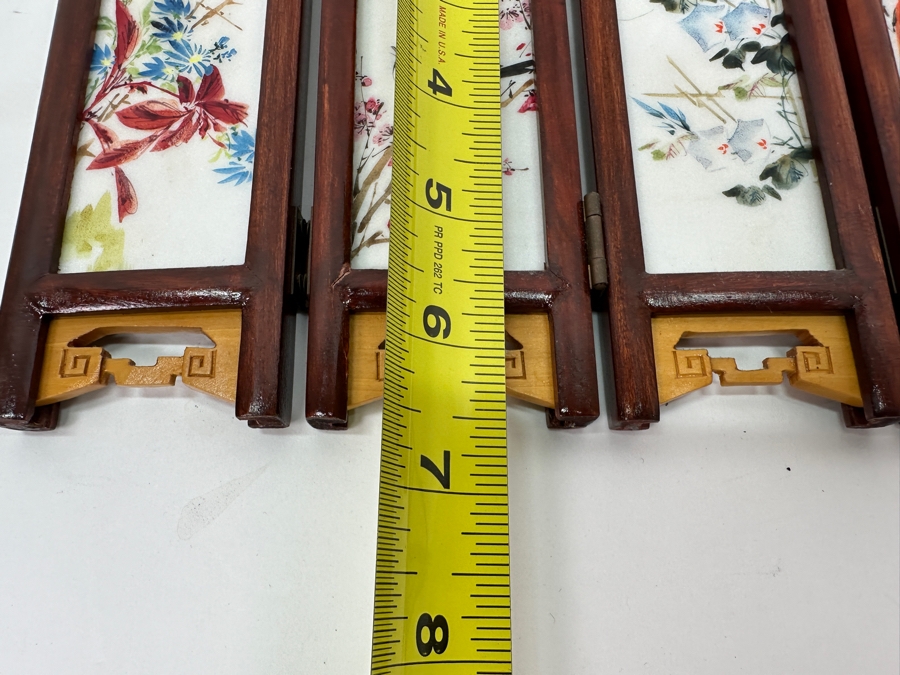 Small Hand Painted Japanese Porcelain Screens Double-Sided 9W X 6.5H [Photo 15]