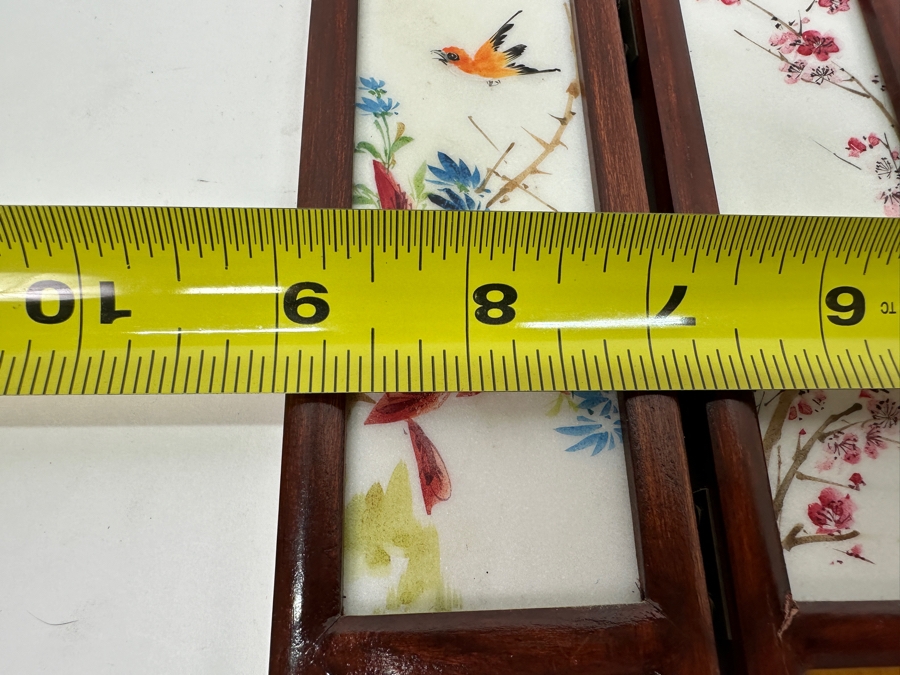 Small Hand Painted Japanese Porcelain Screens Double-Sided 9W X 6.5H [Photo 14]