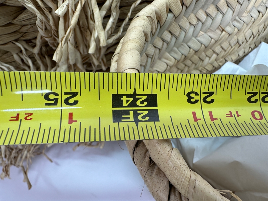 Pair Of New Woven Tote Bags 20'W & 24'W [Photo 3]