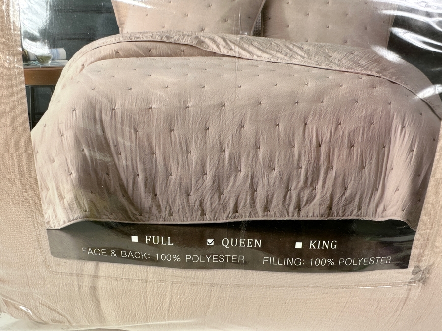 New Bourina Home Fashion 3 Piece Washed Quilt Set Queen [Photo 3]