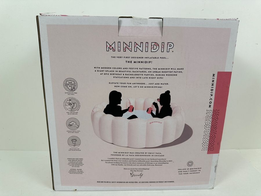 New La VACA Minnidip Designer Inflatable Pool For Adults 5.5'W [Photo 5]