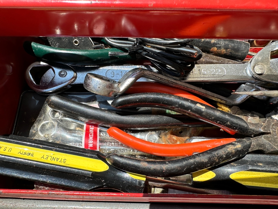 Vintage Sears Craftsman Portable Toolbox Filled With Tools - See Photos [Photo 4]