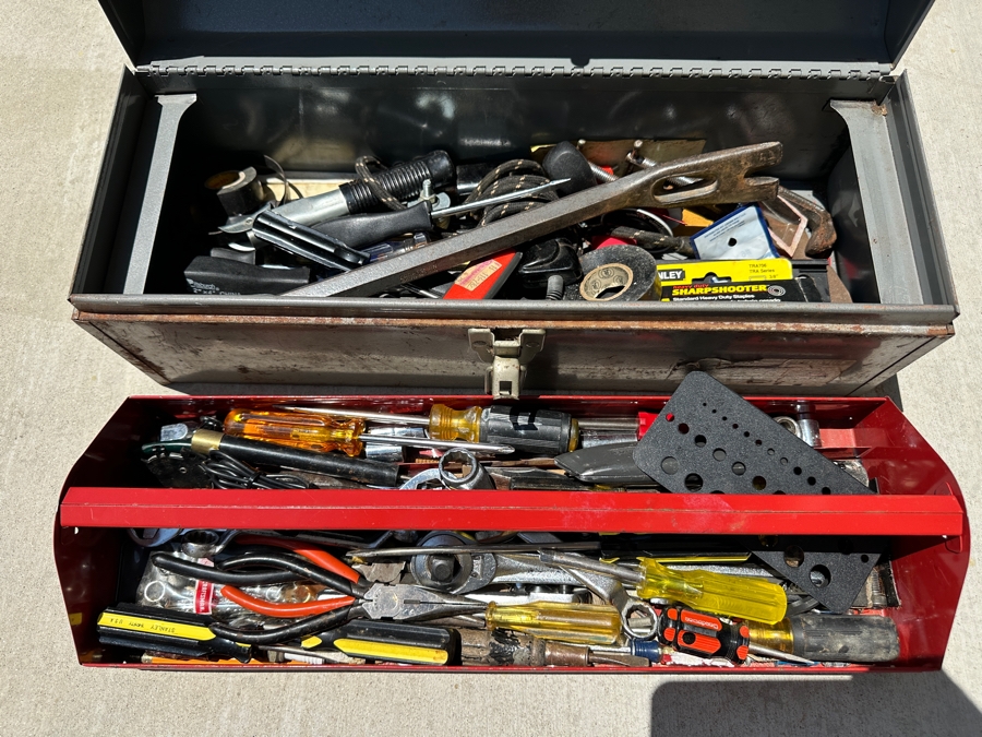 Vintage Sears Craftsman Portable Toolbox Filled With Tools - See Photos [Photo 7]