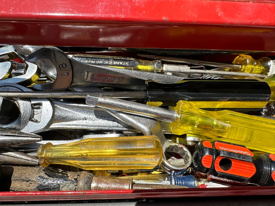 Vintage Sears Craftsman Portable Toolbox Filled With Tools - See Photos [Photo 5]