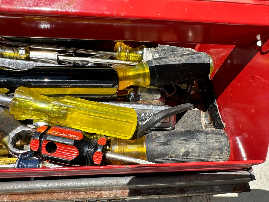 Vintage Sears Craftsman Portable Toolbox Filled With Tools - See Photos [Photo 6]