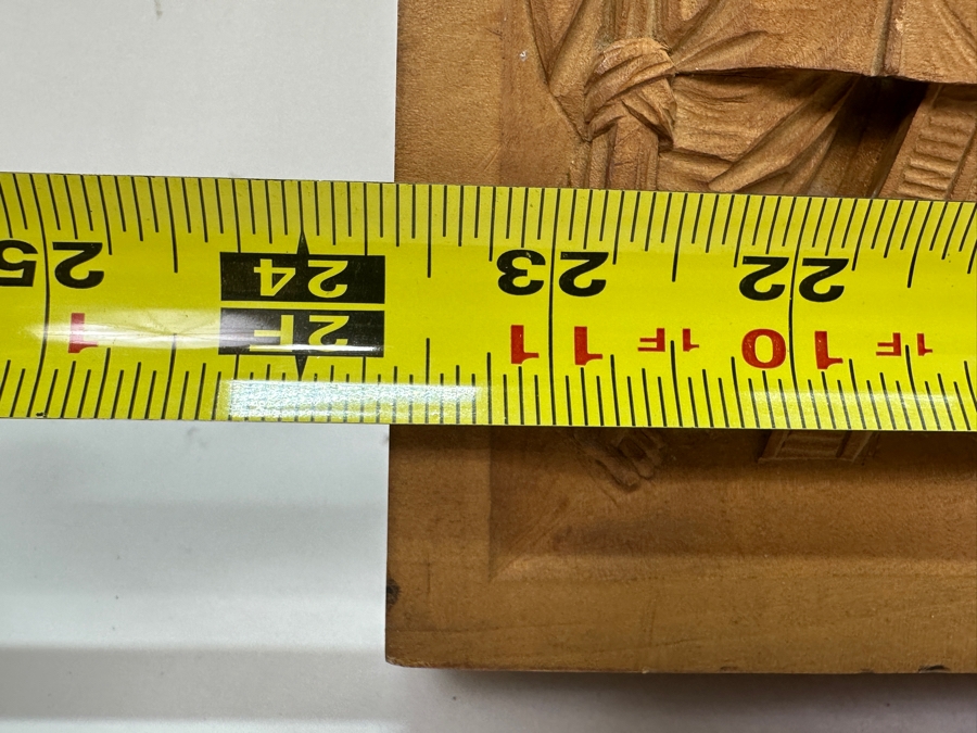 Relief Carved Wooden Sculpture Of The Last Supper 23.5W X 12H X 2D [Photo 17]