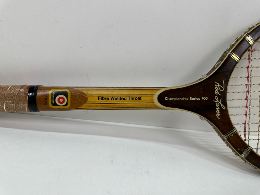 Vintage Autographed Rod Laver Championship Series 400 Wooden Tennis Racket 27L [Photo 8]