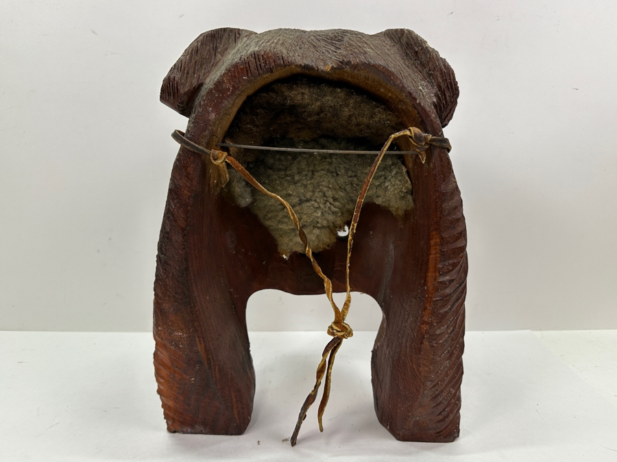 Vintage Hand Carved Wooden Grizzly Spirit Native American Tribal Mask 10W X 14H X 10D [Photo 5]