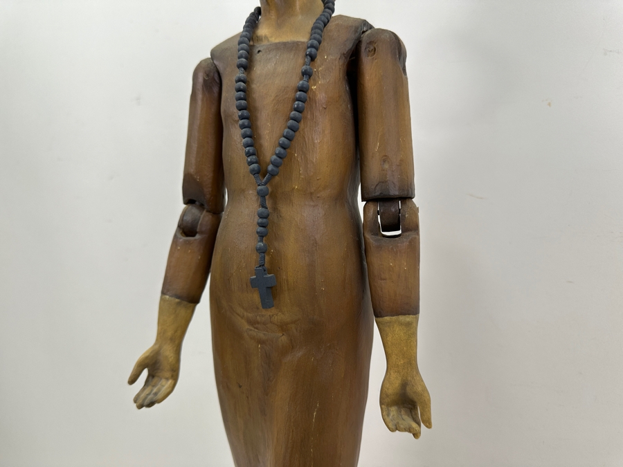 Bethany Lowe Designs Jointed Santos Paper Pulp Figure 30H [Photo 5]