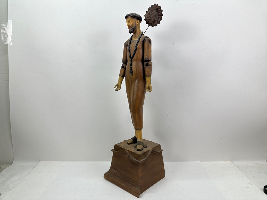 Bethany Lowe Designs Jointed Santos Paper Pulp Figure 30H [Photo 7]