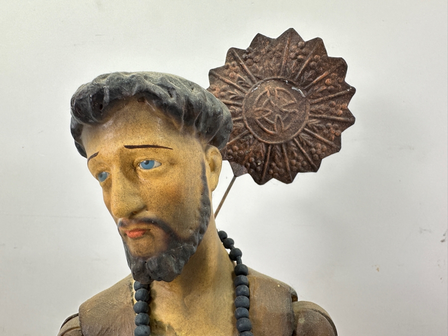 Bethany Lowe Designs Jointed Santos Paper Pulp Figure 30H [Photo 4]