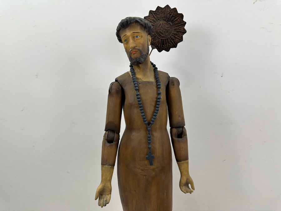 Bethany Lowe Designs Jointed Santos Paper Pulp Figure 30H [Photo 3]