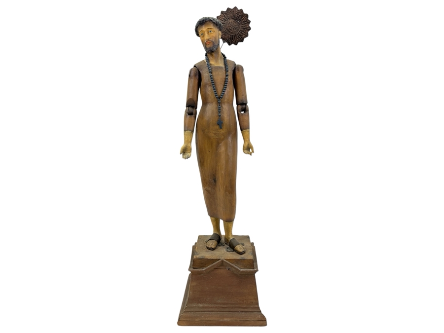 Bethany Lowe Designs Jointed Santos Paper Pulp Figure 30H