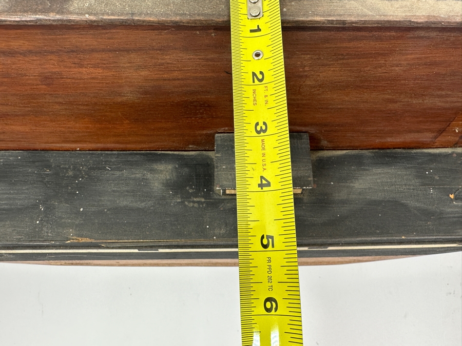 Vintage Wooden Half Hull Ship Model Of Tea Clipper ASSAM Pearce & Co 1871 53W X 12H X 5D [Photo 10]