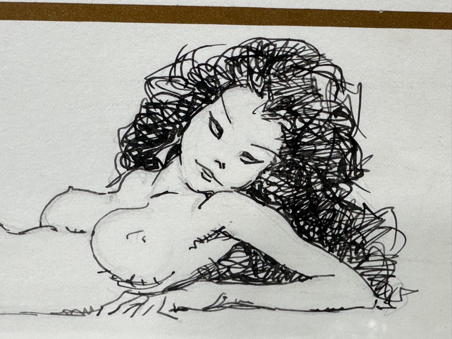 Artist Hand Signed Limited Edition Frank Frazetta Cat Girl Print With Original Illustration Numbered 11 Of 300 17.5 X 25 [Photo 11]