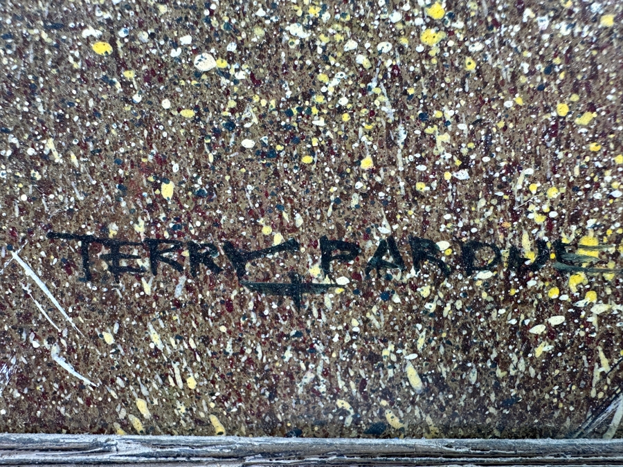 Terry G. Purdue Original Watercolor Painting On Board Titled 'Water System' 15 X 22 Framed 23.5 X 31 [Photo 6]