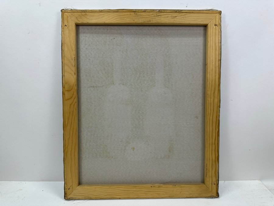 Stunning Original Wine Cellar Still Life Painting On Canvas With Old Wine Bottles Artist Signature Illegible 20 X 24 [Photo 9]