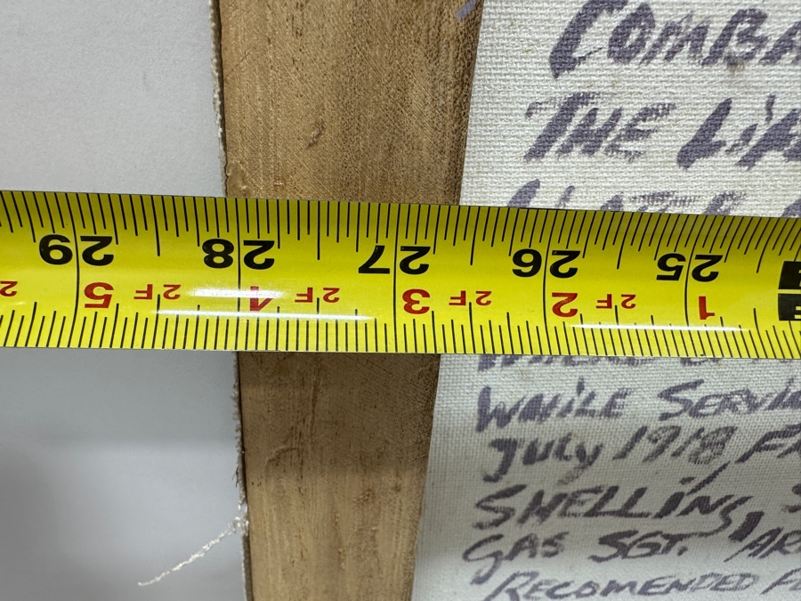 Original Painting By Richard W. DeRosset Reenacting Scene From The Battle Of Soisson July 1918 In France Titled “No Mans Land” - See Photos For Full Description Of Historical Painting 28 X 20 [Photo 11]