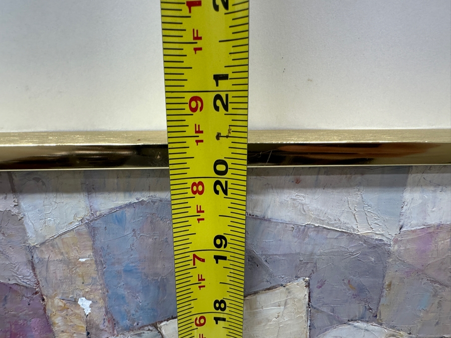 Saard (Sa-ard) Thanomwong (B. 1941, Thailand) Original Oil Painting On Canvas The Paddy Fields With Cubist Influence Signed Lower Left Dated 1986 29.5 X 20 [Photo 11]