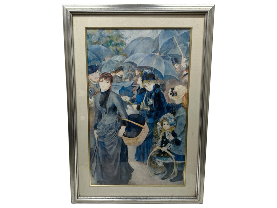 Pierre-Auguste Renoir (1841-1919) 'Les Parapluies' Print Published By The National Gallery London, England Framed 23.5 X 33.5 [Photo 2]