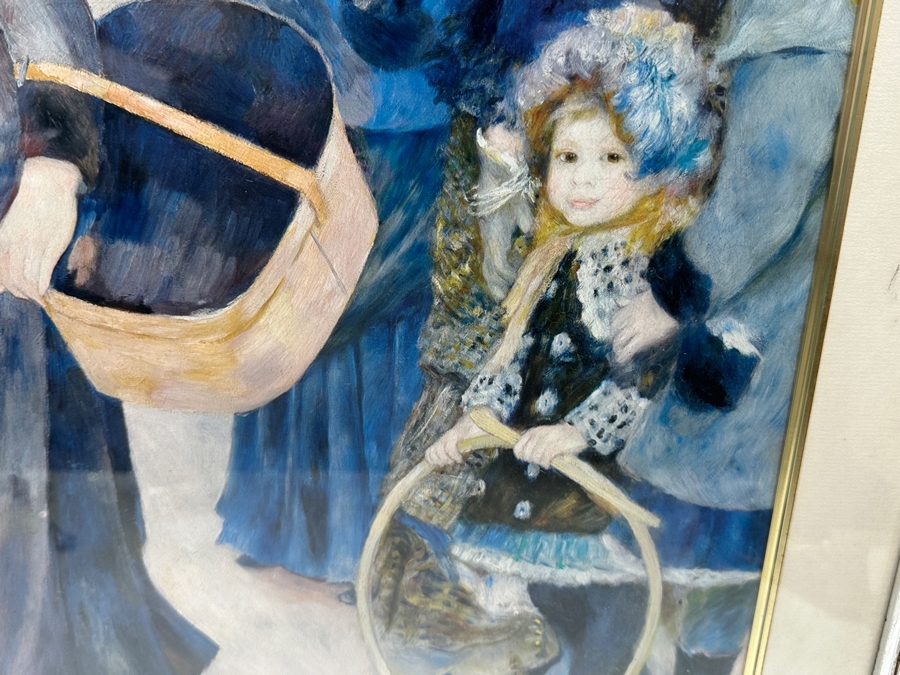 Pierre-Auguste Renoir (1841-1919) 'Les Parapluies' Print Published By The National Gallery London, England Framed 23.5 X 33.5 [Photo 6]