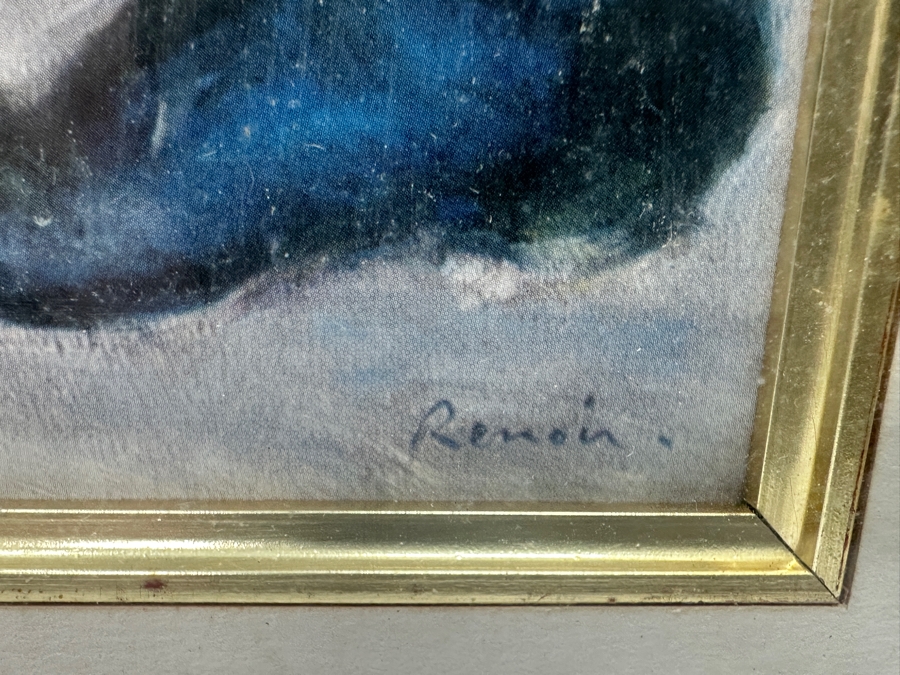 Pierre-Auguste Renoir (1841-1919) 'Les Parapluies' Print Published By The National Gallery London, England Framed 23.5 X 33.5 [Photo 7]