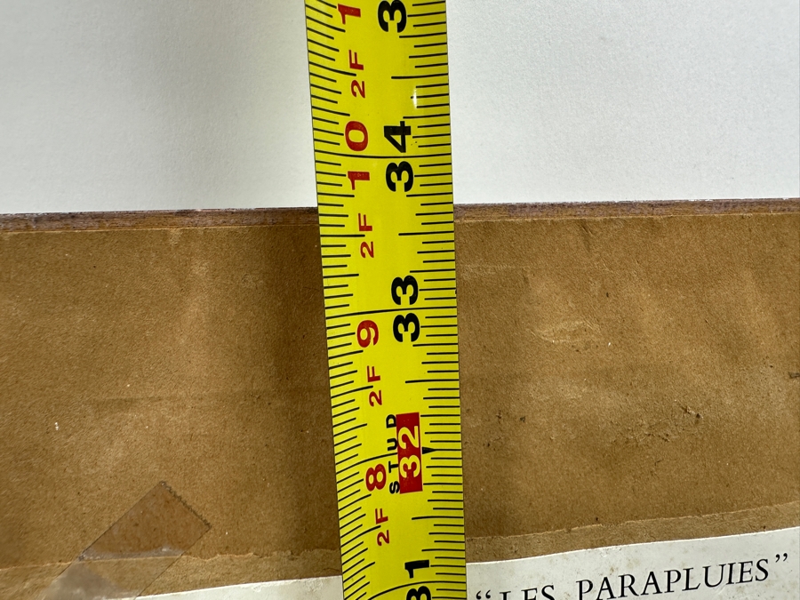 Pierre-Auguste Renoir (1841-1919) 'Les Parapluies' Print Published By The National Gallery London, England Framed 23.5 X 33.5 [Photo 11]