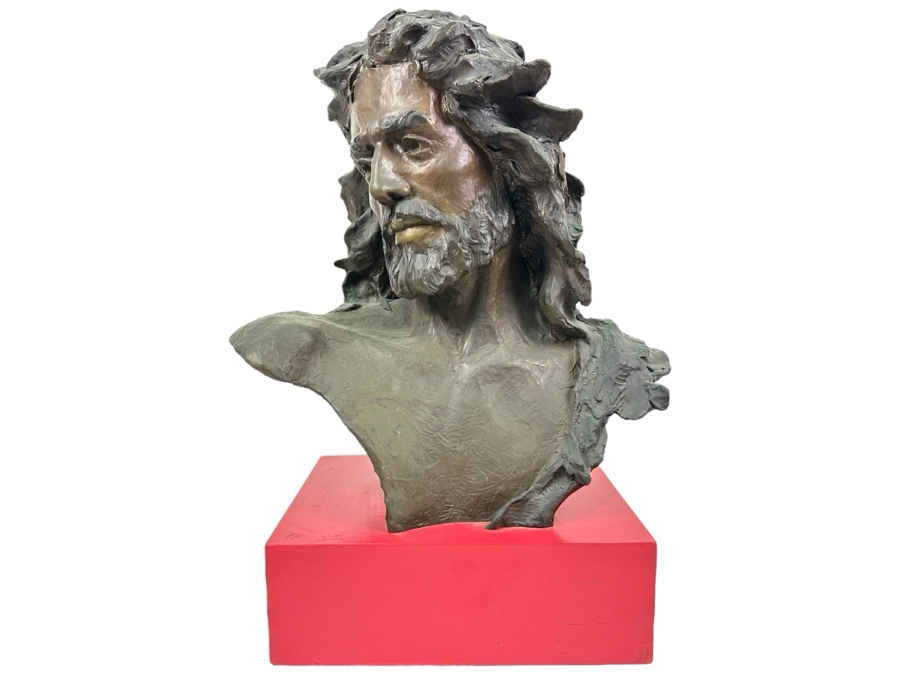 Gary Lee Price Original Jesus of Nazareth Limited Edition Bronze Bust Statue 8/33 16'W x 9'D x 21'H [Photo 1]
