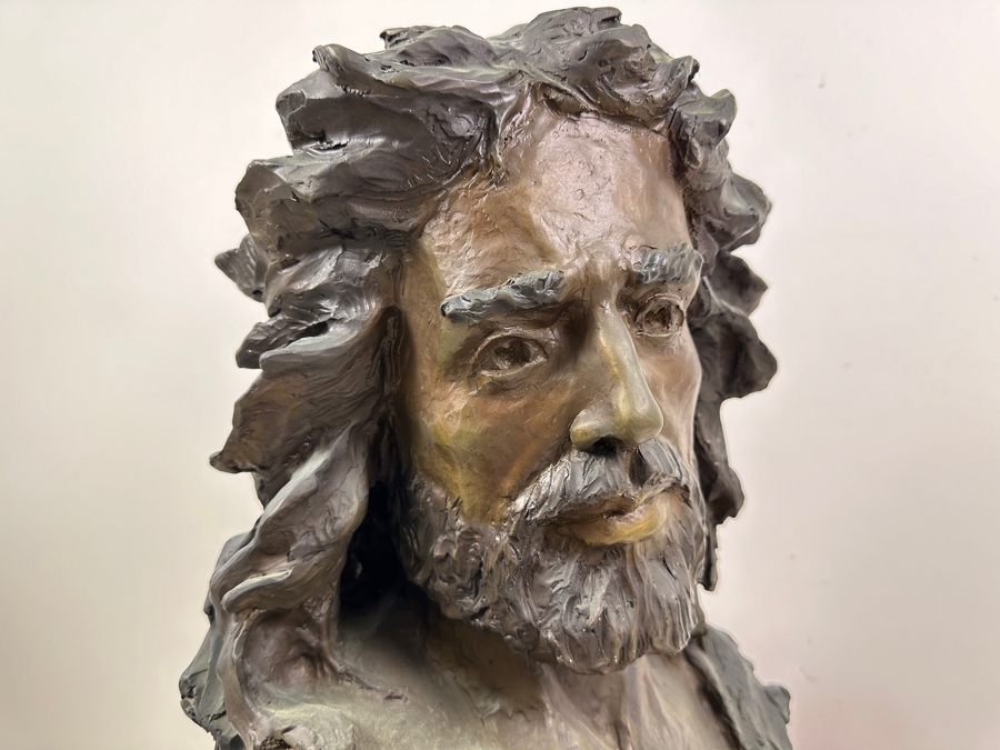 Gary Lee Price Original Jesus of Nazareth Limited Edition Bronze Bust Statue 8/33 16'W x 9'D x 21'H Retails $3,400 [Photo 13]