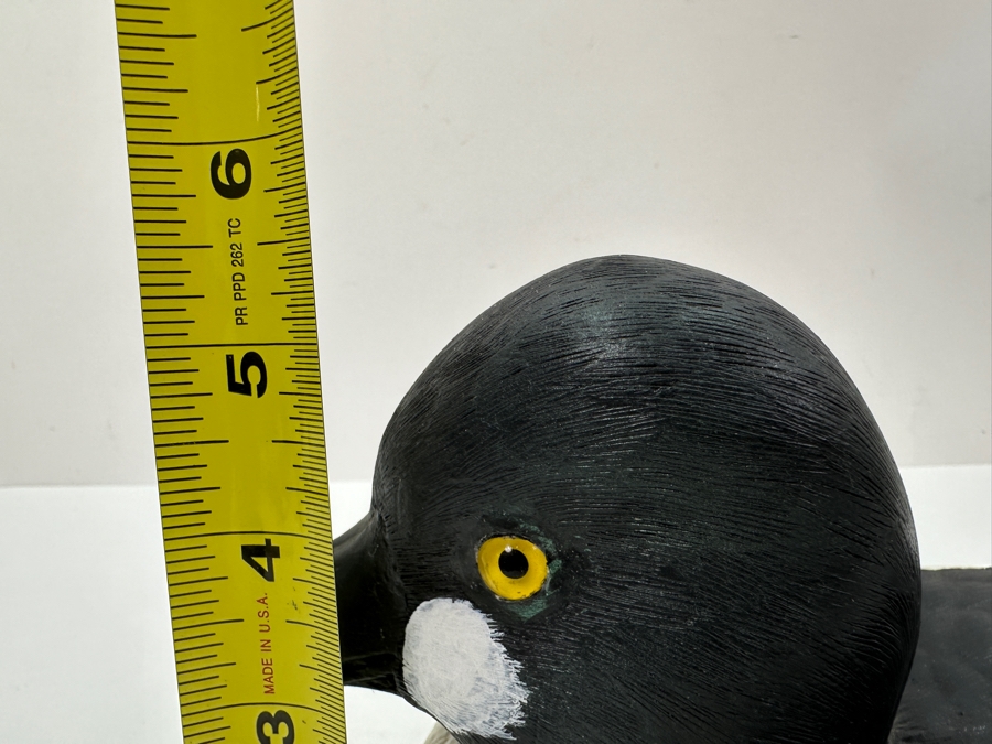 Goldeneye Drake Wooden Duck Signed G. Thomsen 12'W x 5.5'H [Photo 12]