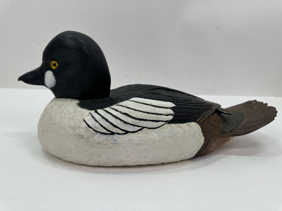 Goldeneye Drake Wooden Duck Signed G. Thomsen 12'W x 5.5'H [Photo 5]