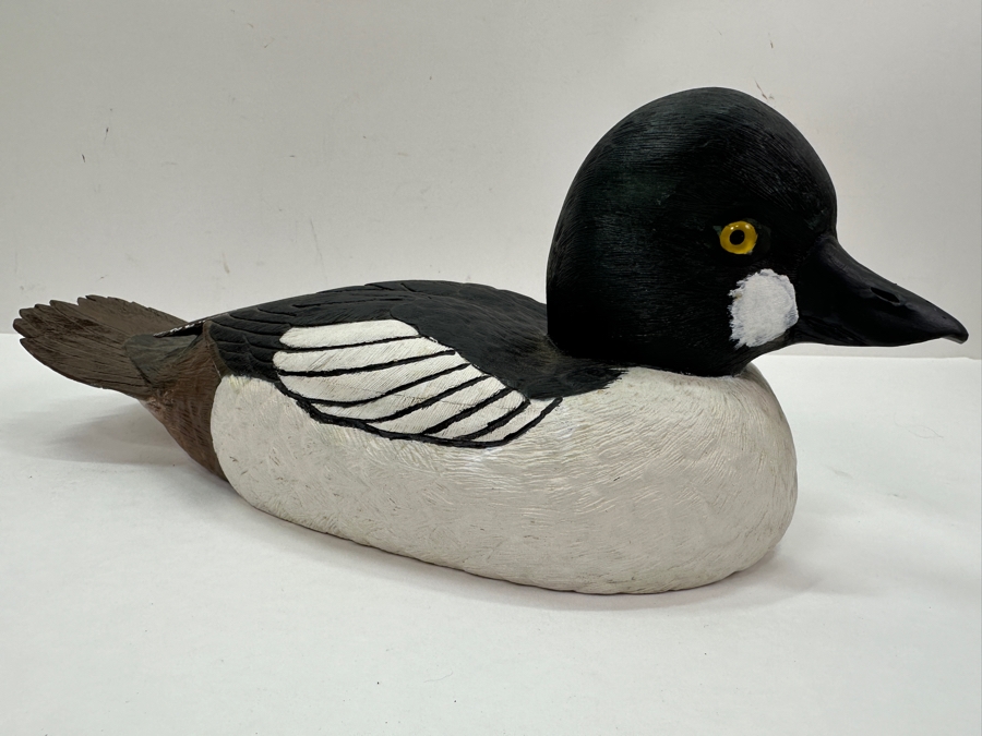 Goldeneye Drake Wooden Duck Signed G. Thomsen 12'W x 5.5'H [Photo 4]
