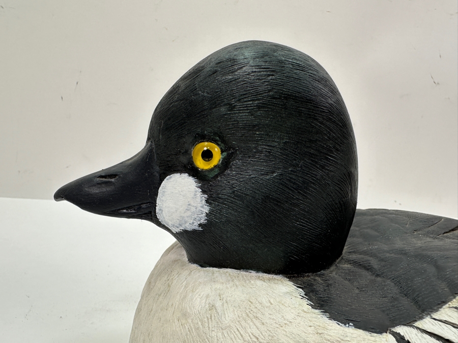 Goldeneye Drake Wooden Duck Signed G. Thomsen 12'W x 5.5'H [Photo 6]