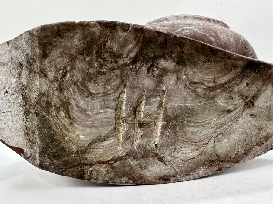 Solid Marble Snail Signed HH 12'W x 6'H [Photo 7]