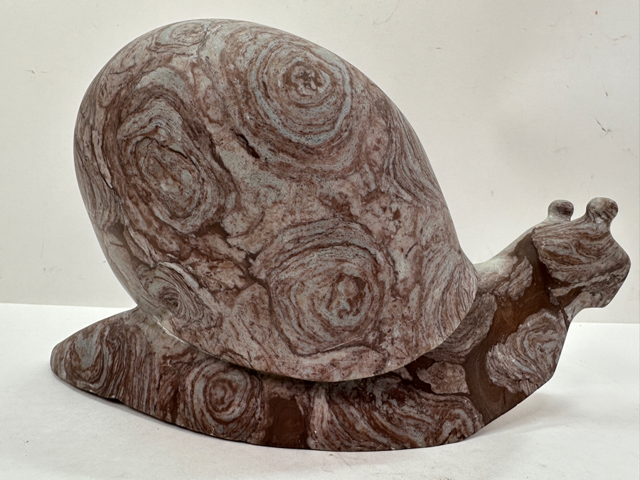 Solid Marble Snail Signed HH 12'W x 6'H [Photo 4]