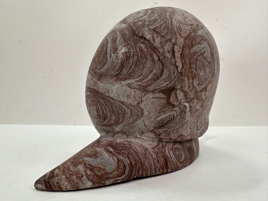 Solid Marble Snail Signed HH 12'W x 6'H [Photo 5]