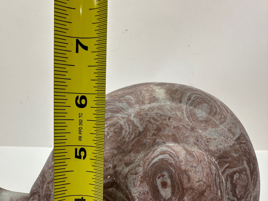 Solid Marble Snail Signed HH 12'W x 6'H [Photo 9]