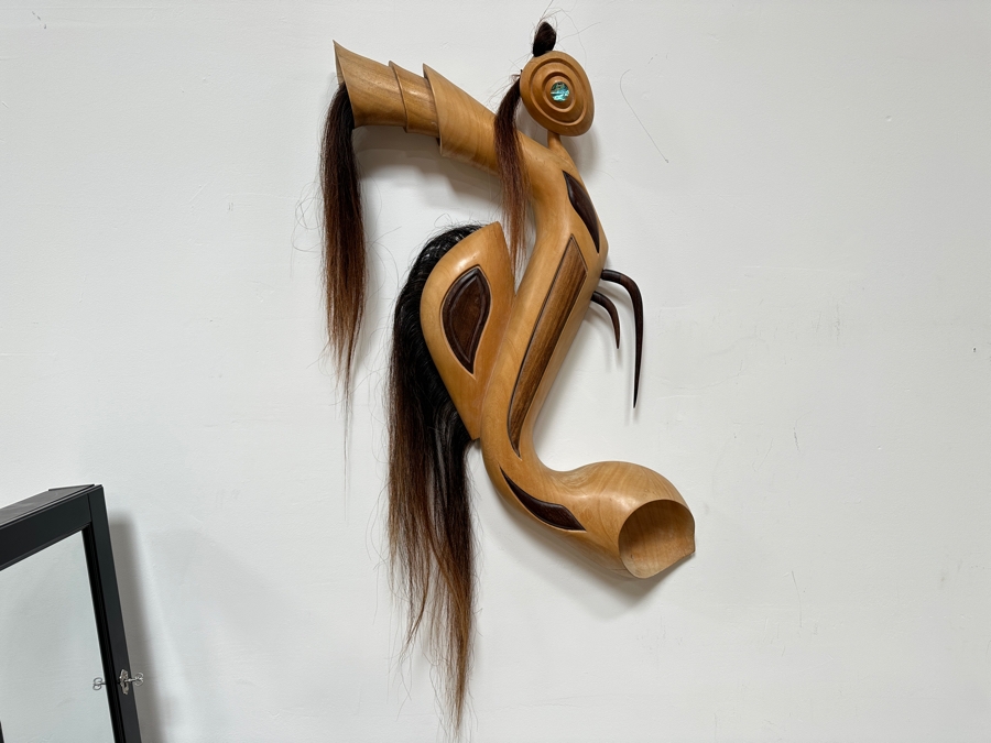 David Trevelyan Handmade Indonesian Wall Sculpture Signed 'Astina I. B. Oka. Mas. Bali.' 14W X 25L [Photo 2]