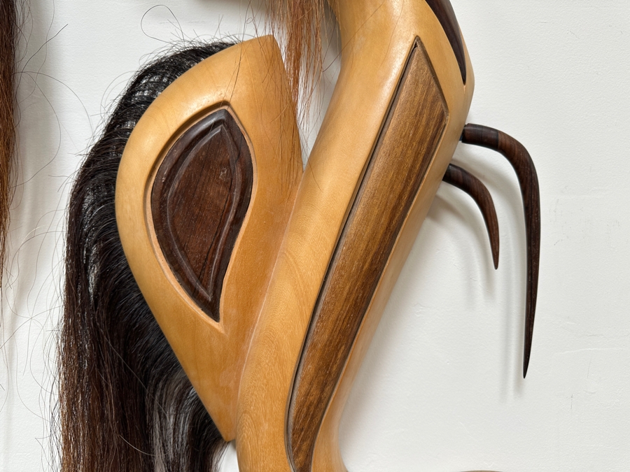 David Trevelyan Handmade Indonesian Wall Sculpture Signed 'Astina I. B. Oka. Mas. Bali.' 14W X 25L [Photo 4]