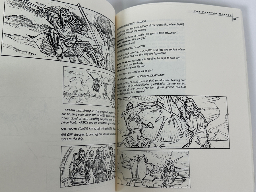 Signed Star Wars Episode I The Phantom Menace Illustrated Screenplay Signed By Samuel L. Jackson [Photo 6]