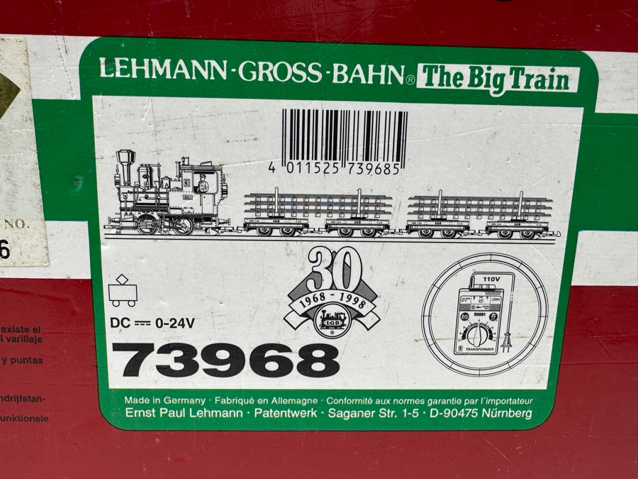 LGB Lehmann Gross Bahn The Big Train With Original Box: 30th Anniversary Starter Train Set - Possibly Never Used [Photo 8]