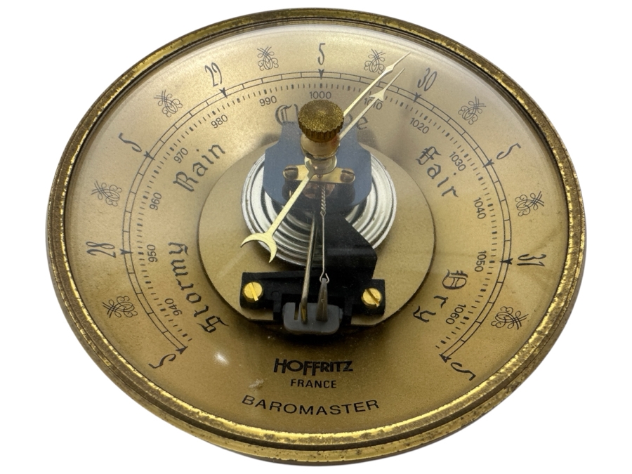 Vintage Hoffritz France Barometer With Domed Glass 3.75W [Photo 1]