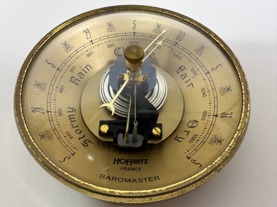 Vintage Hoffritz France Barometer With Domed Glass 3.75W [Photo 4]