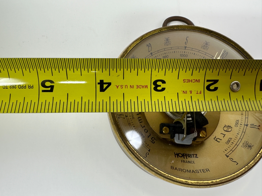 Vintage Hoffritz France Barometer With Domed Glass 3.75W [Photo 7]